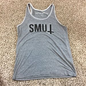 Smut Men Sz L Summer Tank Top Shirt Porn Gray